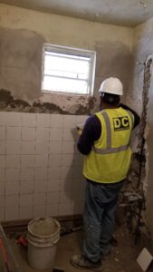 Instalacion de losas paredes ducha bathroom#1 Elevation